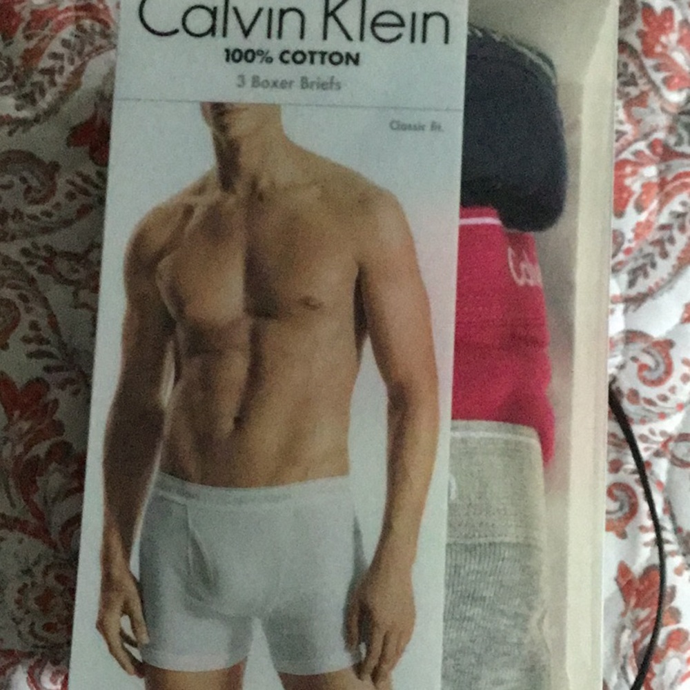 Calvin Klein 100% cotton boxer briefs
